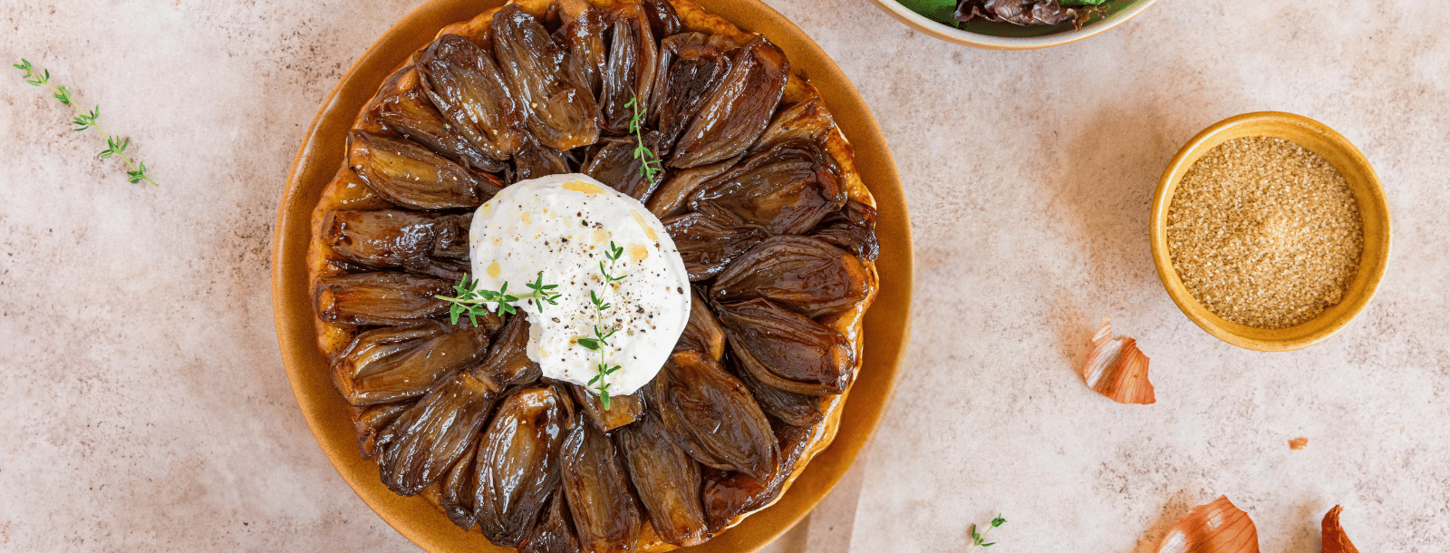 Tarte tatin échalote - La Perruche
