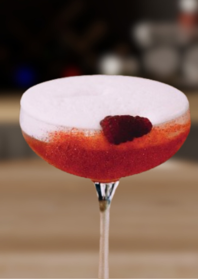 Cocktail champagne framboise