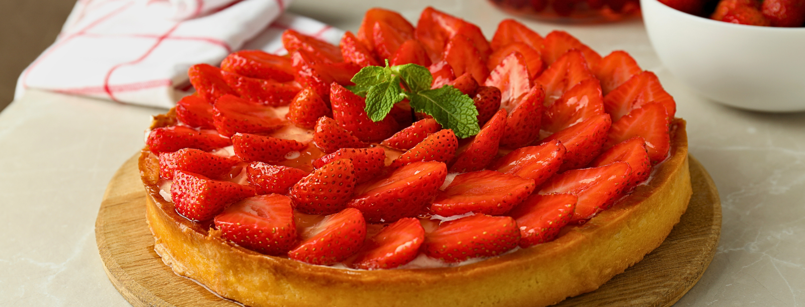 Recette de tarte aux fraises maison La Perruche